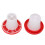 Chick Feeder and Waterer Kit Plastic Resilient Sleeve Design 7
