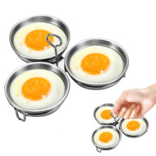 304 Stainless Steel Egg Poacher 3-Cup