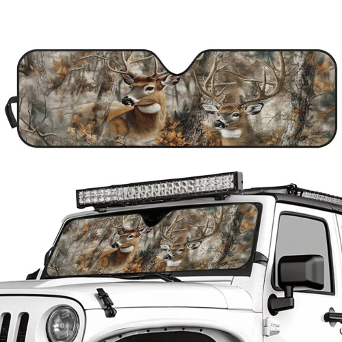 Windshield Sun Shade for Jeep Wrangler JL/JLU 2018–2025 1