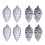 Silver Plastic Christmas Ornaments 3.5In 8-Pack 1