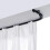 Rail de rideau de plafond flexible blanc 90 cm 8