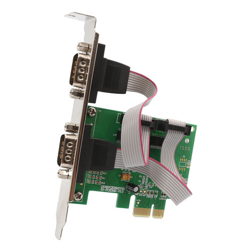 PCIe to Dual RS232 Serial Port Adapter Card 1
