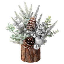 Mini Tabletop Christmas Tree Decorations Red