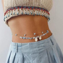 Seashell Starfish Waist Chain for Women Boho Style 1 Piece