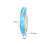 925 Sterling Silver Reverse Curved Belly Ring with Opal 14G 2