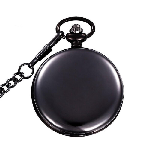 Classical Polish Smooth Double-Face Pocket Watch