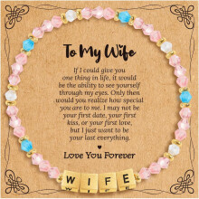 Inspirational Beaded Bracelet for Women Family Gift