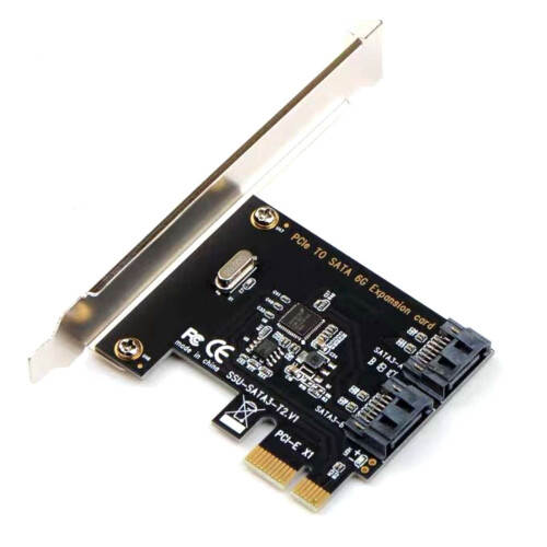 PCIe SATA Controller Card Dual 6Gbps Ports 1