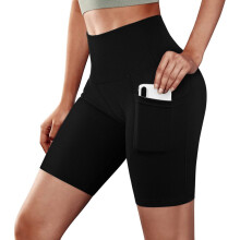 Women's Plus Size Athletic Bike Shorts Black