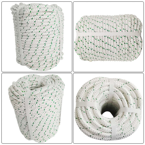 Polyester Double Braid Rope 3/8 inch x 100 ft 2