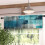 Turquoise blackout kitchen curtains tiers and valances set 6