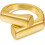 Women's Gold Silver Chunky Open Ring Adjustable 1
