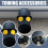 Cover Cap for Trailer Coupling Dust Headgear Design Tow Hitch Cover Hitch Trailer Secure Hook Dust Plug Protector 2