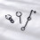 Punk Cross Hoop Earrings Set 6 Pcs 7