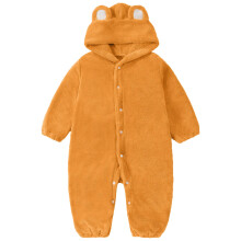 Baby Girls Winter Snowsuit Fuzzy Hooded Romper