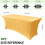 Κάλυμμα τραπεζιού Spandex Χρυσό 96x30x30in2Pack 4