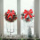 13 inch Artificial Christmas Wreath with Bow Red Green 4