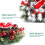 13 inch Artificial Christmas Wreath with Bow Red Green 5