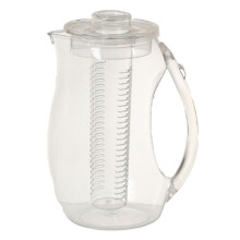 Fruitwaterkan 2,5L met Afneembaar Deksel en Infuserstaaf, Drankkan voor Dranken, Limonade, Sap en Ijsthee