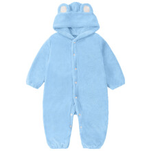 Baby Girls Snowsuit Winter Fuzzy Hooded Jumpsuit