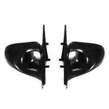 Car Door Side View Mirror for EG 2 Door Manual Adjustable 1992-1995 Rearview Mirror Black