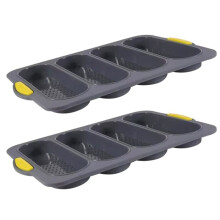 Silicone Baking Mold Restaurant Bread Mould Grade Baguette Bake Tray Non-Stick Oven Tool Kitchen Bakeware Accessories