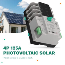 4P Din Rail ATS PV Inverter Dual Power Automatic Transfer Selector Switches Uninterrupted 125A Photovoltaic Solar