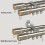 Rail de rideau double GXCZ, fixation plafond/mur en aluminium 5