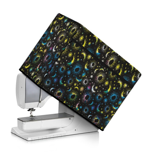 Galaxy Star Sewing Machine Dust Cover with Storage Pocket