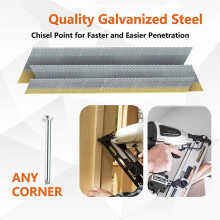 15 Gauge da Angled Finish Nails, 34-Degree, 1200-Pack Assorted Galvanized Project Pack for Angled Nailer Guns