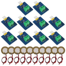 10 Stück Piezoelektrischer Sensor Analoges Keramik-Sensormodul Piezoelektrizität für DIY-Kit