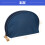 Half Moon Makeup Bag Navy Blue Beige Small 4