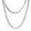 Miami Cuban Chain Necklace 18K Silver-Plated Stainless 1