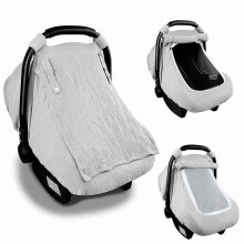 Car Seat Cover Soft Breathable Infant Unisex Gray