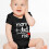 Body bébé à manches courtes avec imprimé lettres 0-6 mois 4
