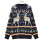 Snowflake Reindeer Sweater Navy Medium Soft Cozy Relaxed Fit 1