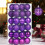 Christmas Ball Set Electroplated Purple 36 Pieces 8