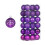 Christmas Ball Set Electroplated Purple 36 Pieces 2