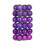 Christmas Ball Set Electroplated Purple 36 Pieces 3