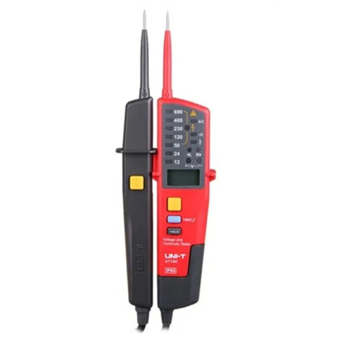 -T Spannings- en Continuïteitstester RCD AC/ Draagbare Digitale Display Spanningstester Continuïteitsvoltmeter UT18C