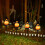 Solar-Halloween-Lichter, Kürbislaterne, Hexenhut, Garten 4