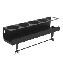 Aerosol Can & Paper Towel Holder Wall Mount Steel Storage Rack for Garage Workspace Organizer