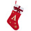 Gestrickter Weihnachtsstrumpf aus Wolle mit gesticktem Buchstaben (1 Stück) 3