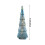 Blue Crystal Glass LED Christmas Tree Ornament 1 pc 3