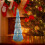 Blue Crystal Glass LED Christmas Tree Ornament 1 pc 6