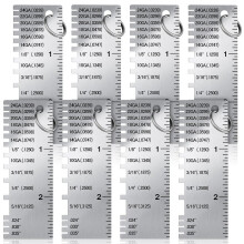 Metal Sheet Thickness Gauge Stainless Steel 8 Pack