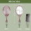 Hand Mirror with Handle Vintage Rose Gold Tone 9.8 x 4.5 7