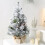 16 inch Pre-lit Flocked Mini Christmas Tree 1