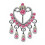 Zirconia Pink Butterfly Belly Button Ring 1 Piece 7