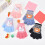 Polyester-Kinderhandschuhe mit Cartoon-Motiven, warm, winddicht, flexibel, Größe 6